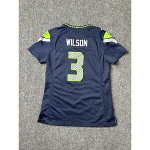 Womens Jersey Nike NFL Seattle Seahawks Russell Wilson #3 Navy, Size S